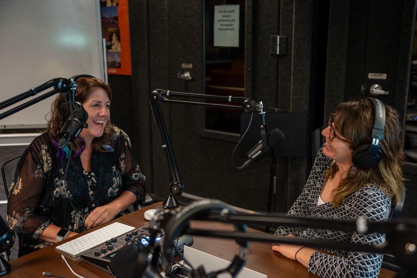 Jen Jarson, head librarian at PSU-LV and Kate Morgan, instructional designed and PSU World Campus host a new research podcast